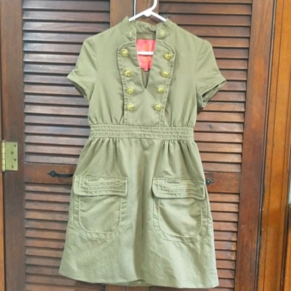 Manoush short Sleeve Shift Dress pockets Size 36
